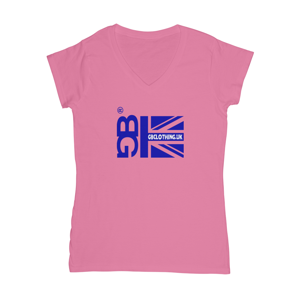 Blue Flag Classic Women's V-Neck T-Shirt
