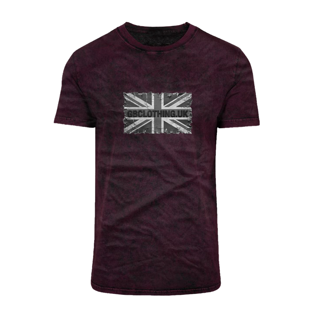 Distressed Black Flag Acid Washed T-Shirt