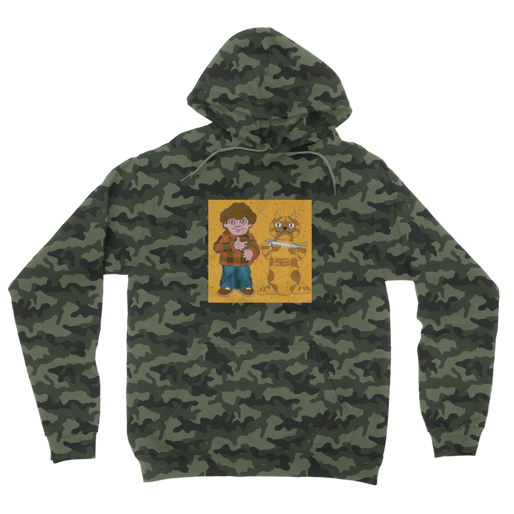 Charly Says Camouflage Adult Hoodie