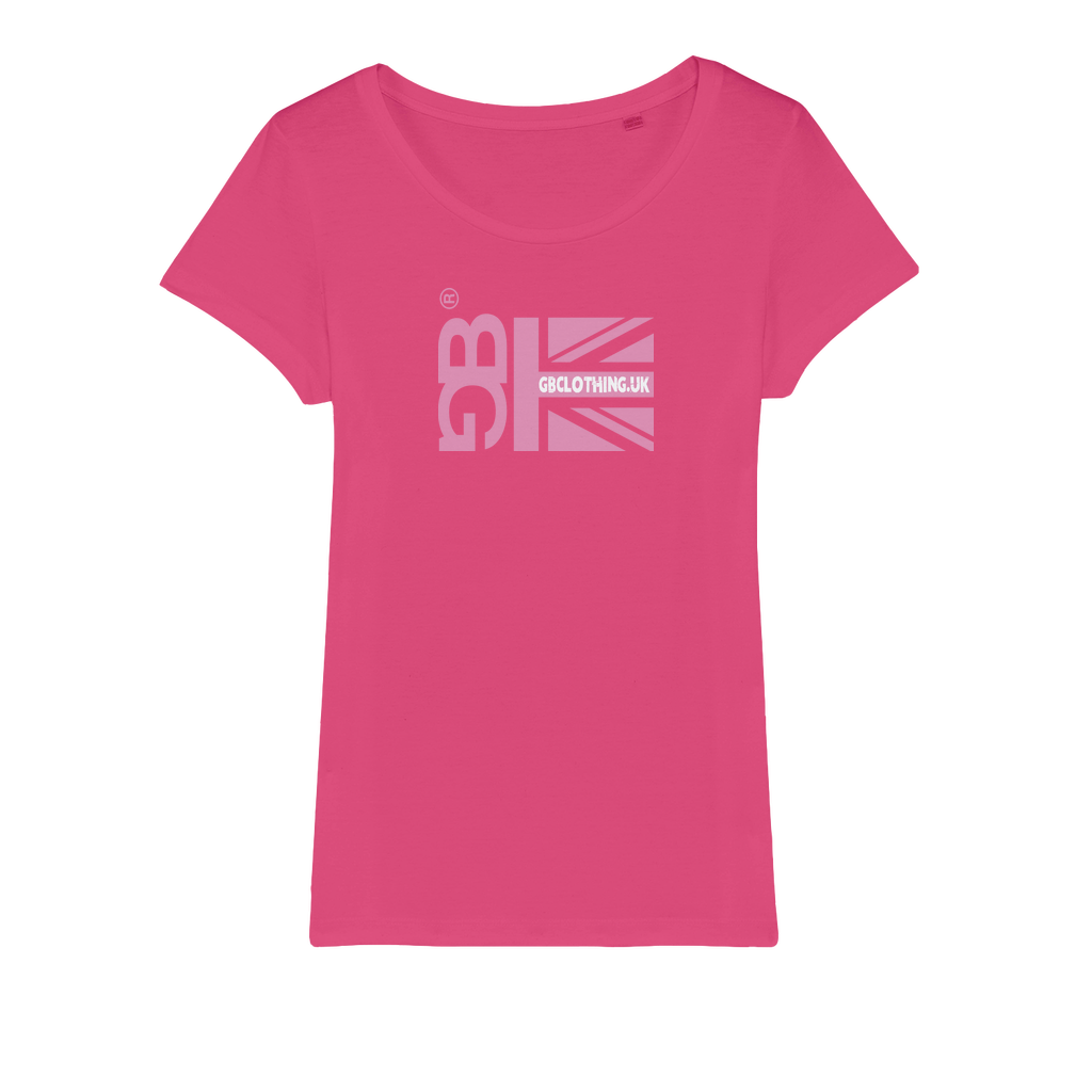 Pink Flag Organic Jersey Womens T-Shirt