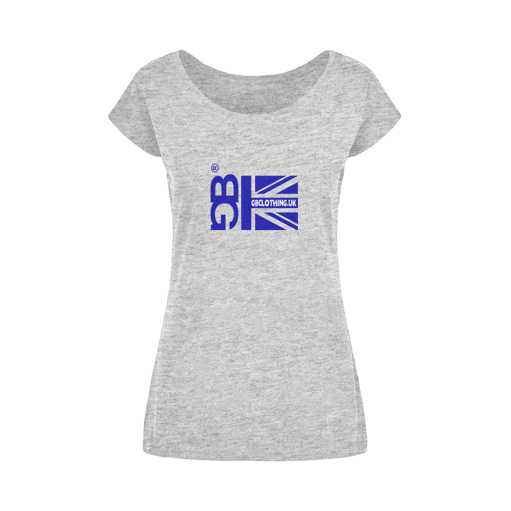 Blue Flag Wide Neck Womens T-Shirt XS-5XL