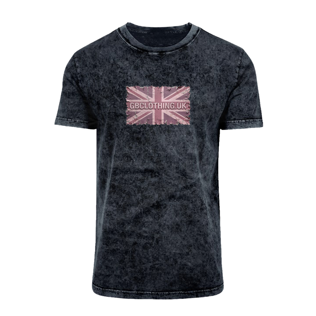 Distressed Pink Acid Washed T-Shirt