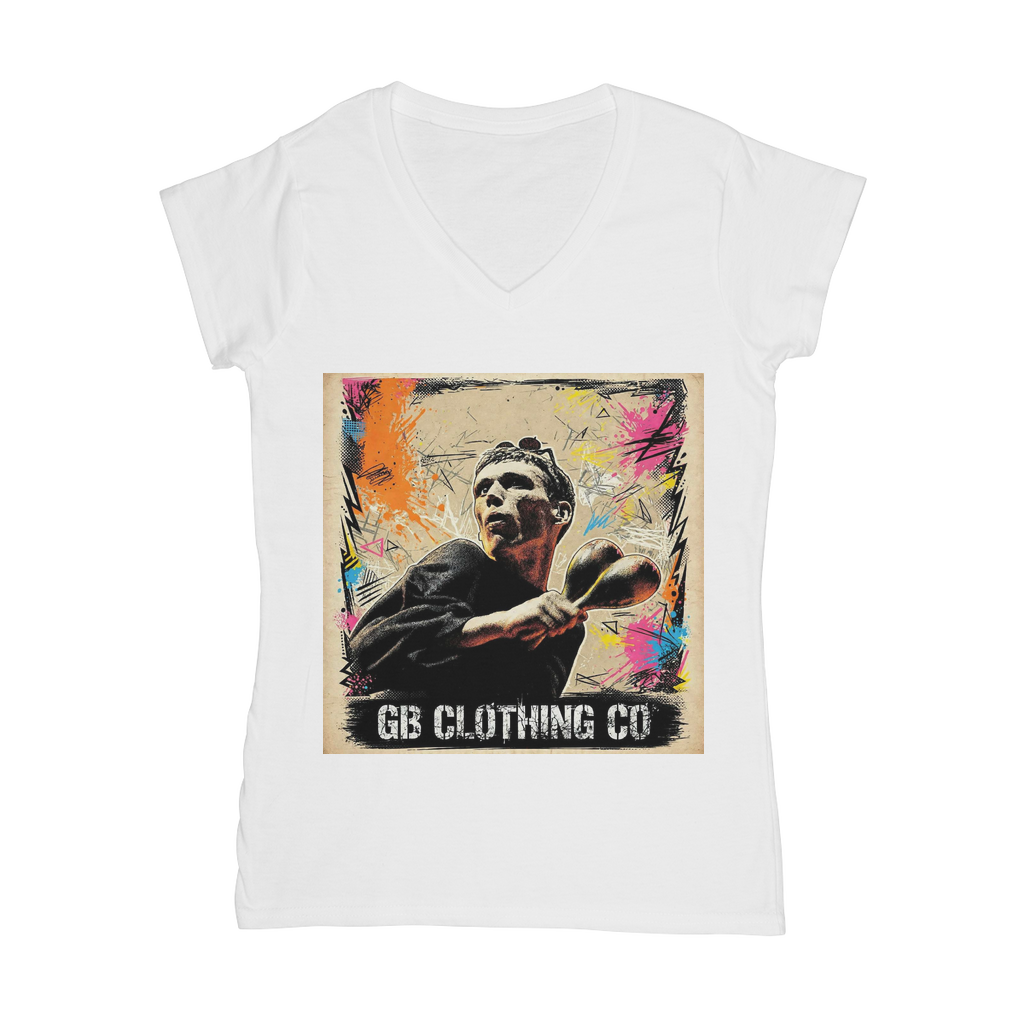 GB Legends - Bez Classic Women's V-Neck T-Shirt