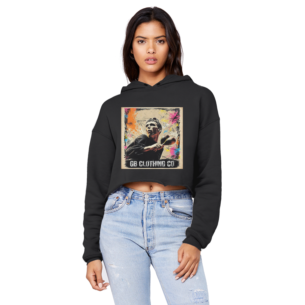 GB Legends - Bez Cropped Raw Edge Boyfriend Hoodie