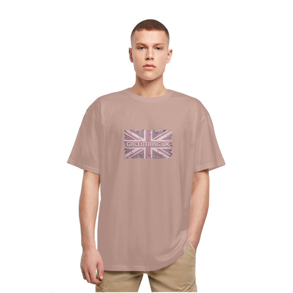 Distressed Pink Heavy Oversized T-Shirt