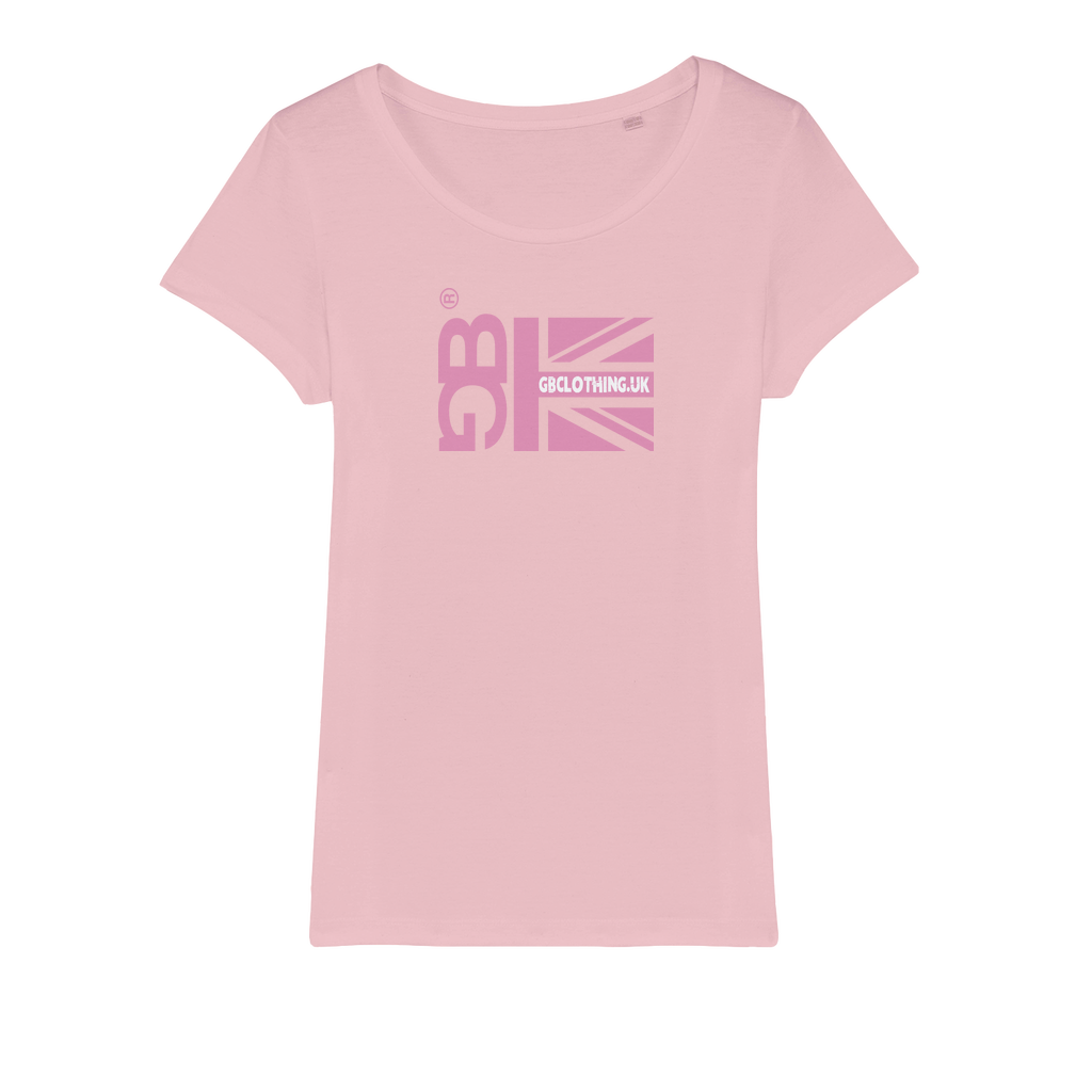 Pink Flag Organic Jersey Womens T-Shirt