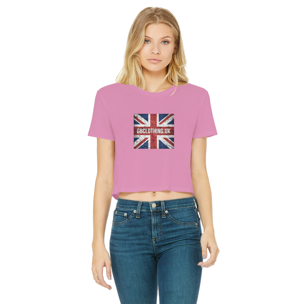 GB Classic Women's Cropped Raw Edge T-Shirt