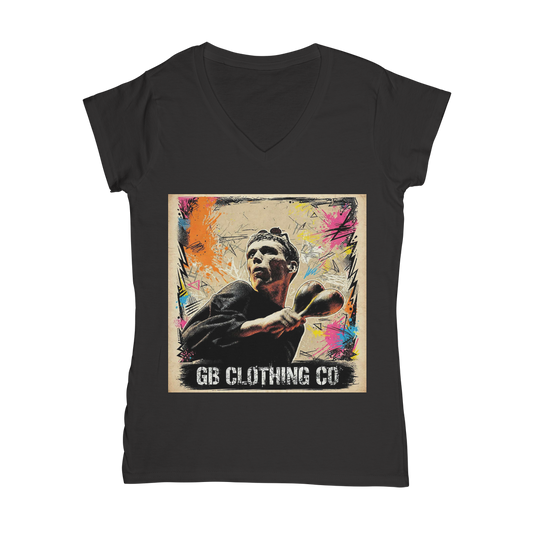 GB Legends - Bez Classic Women's V-Neck T-Shirt