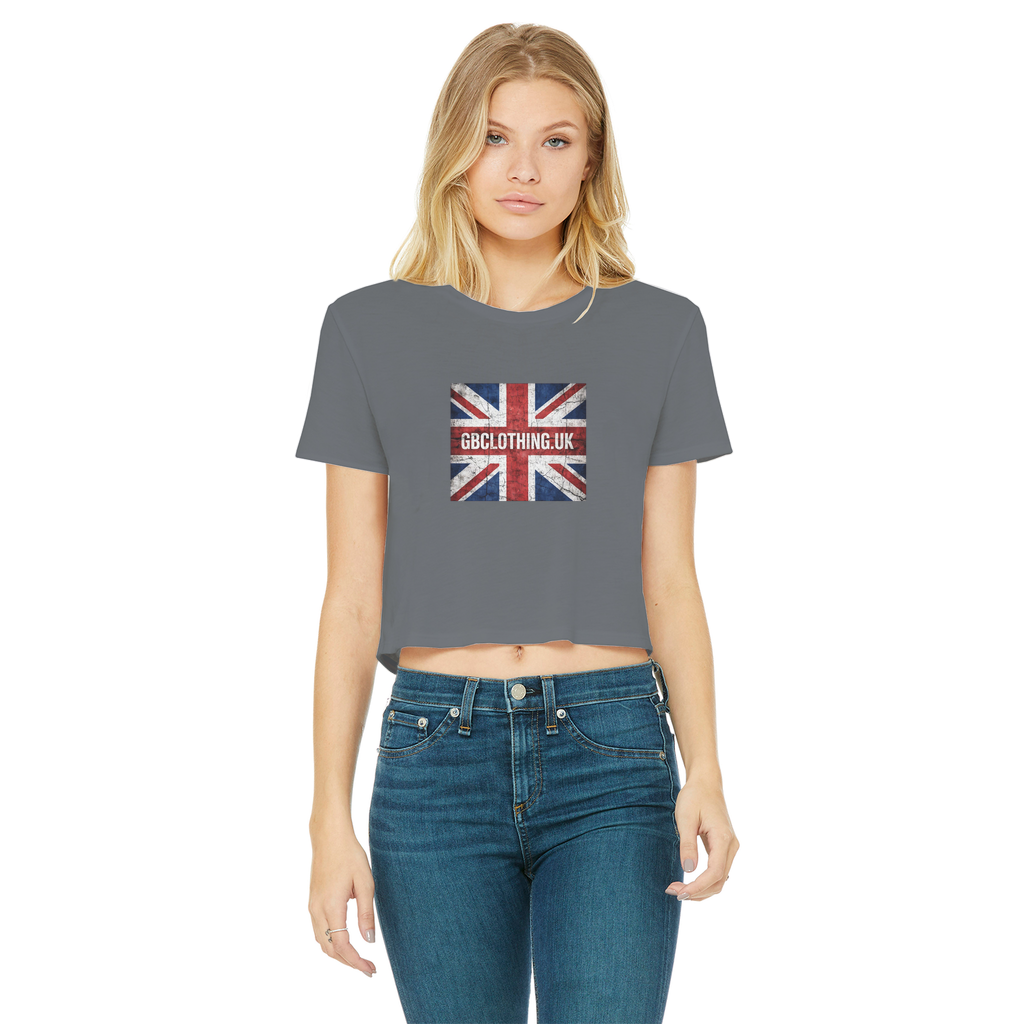 GB Classic Women's Cropped Raw Edge T-Shirt