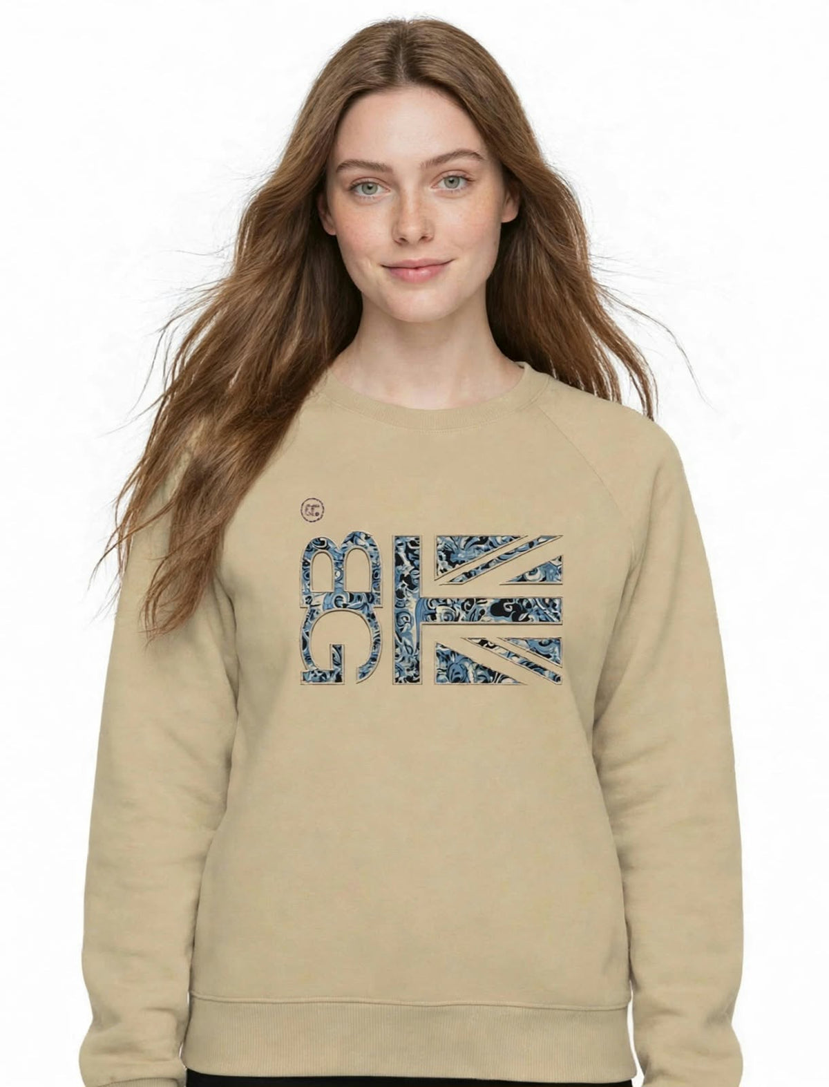 Blue Paisley Logo Unisex Adult Sweatshirt