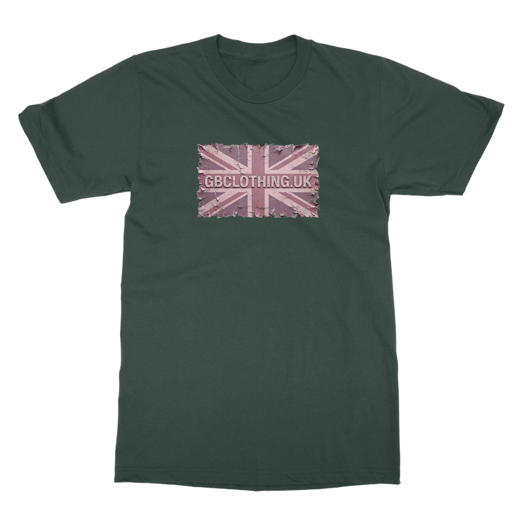 Distressed Pink Classic Adult T-Shirt