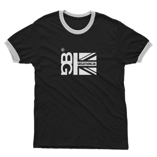 White Flag Adult Ringer T-Shirt