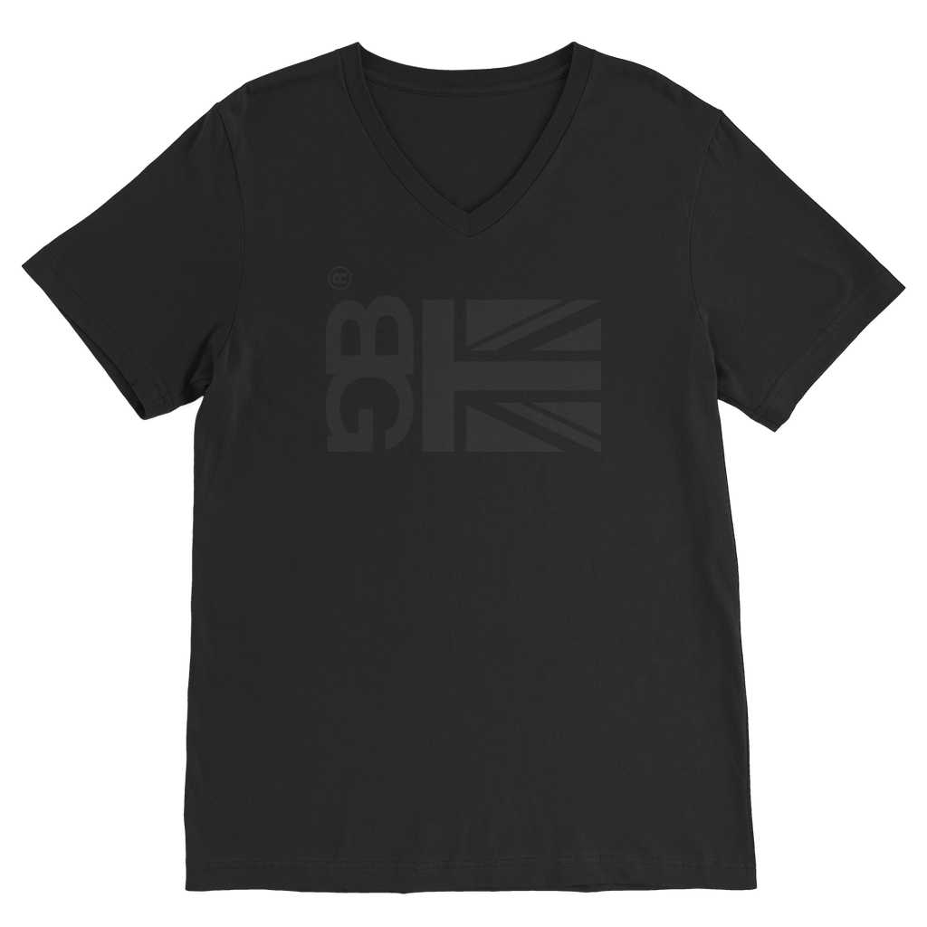 All Black Premium V-Neck T-Shirt