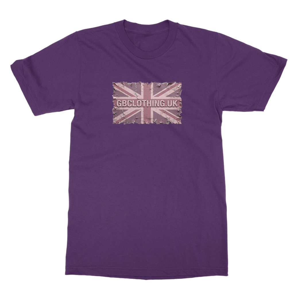 Distressed Pink Classic Adult T-Shirt