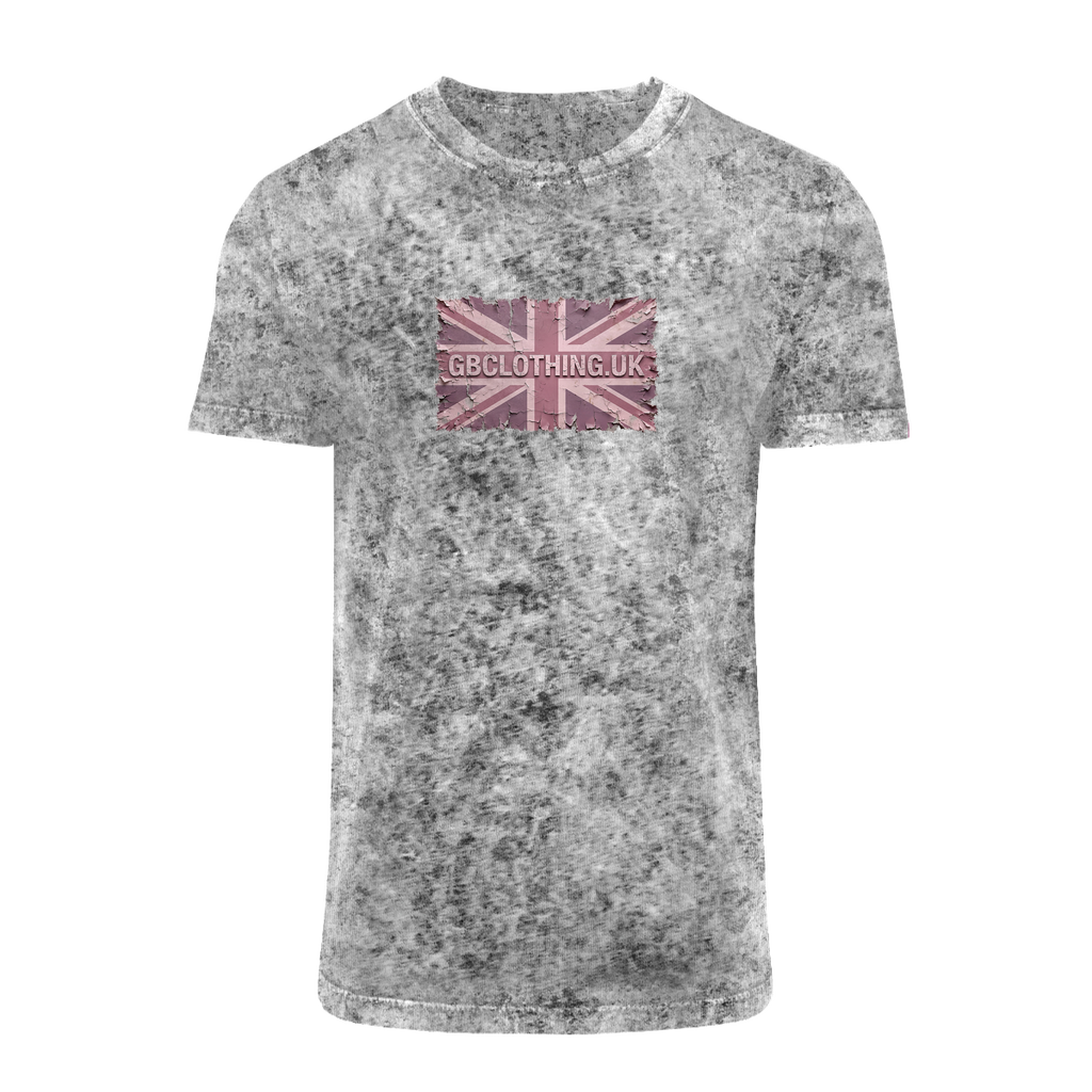 Distressed Pink Acid Washed T-Shirt