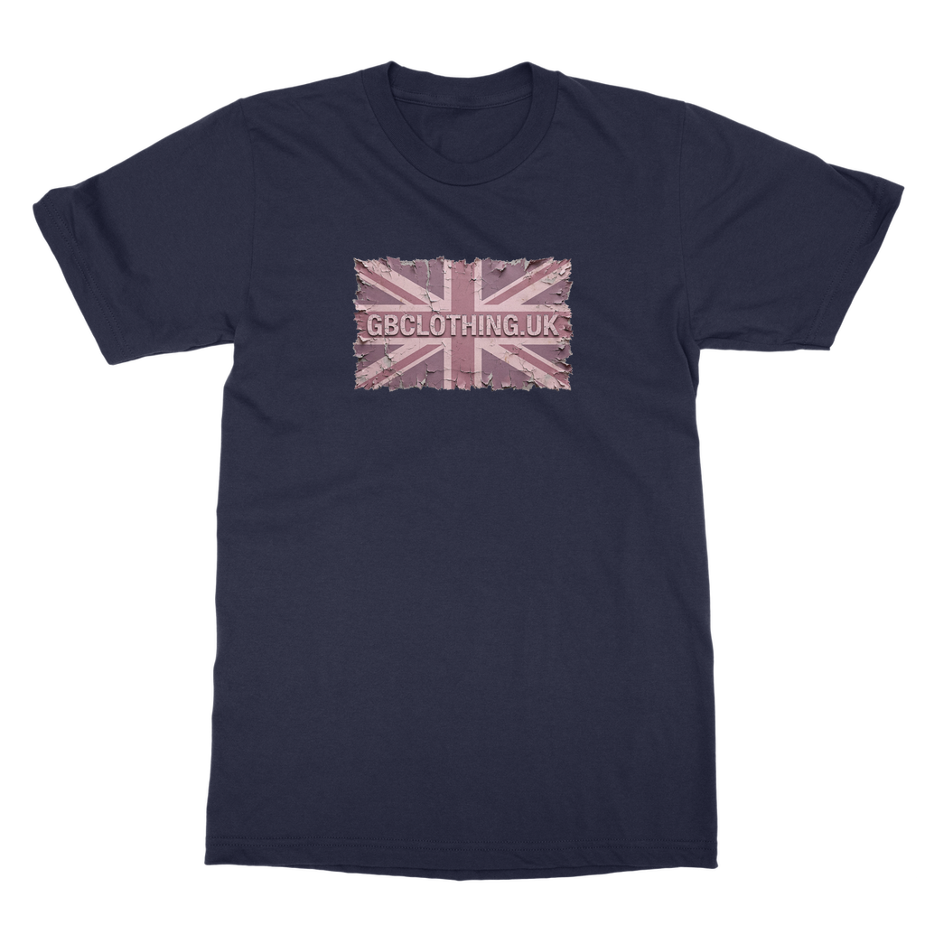 Distressed Pink Classic Adult T-Shirt