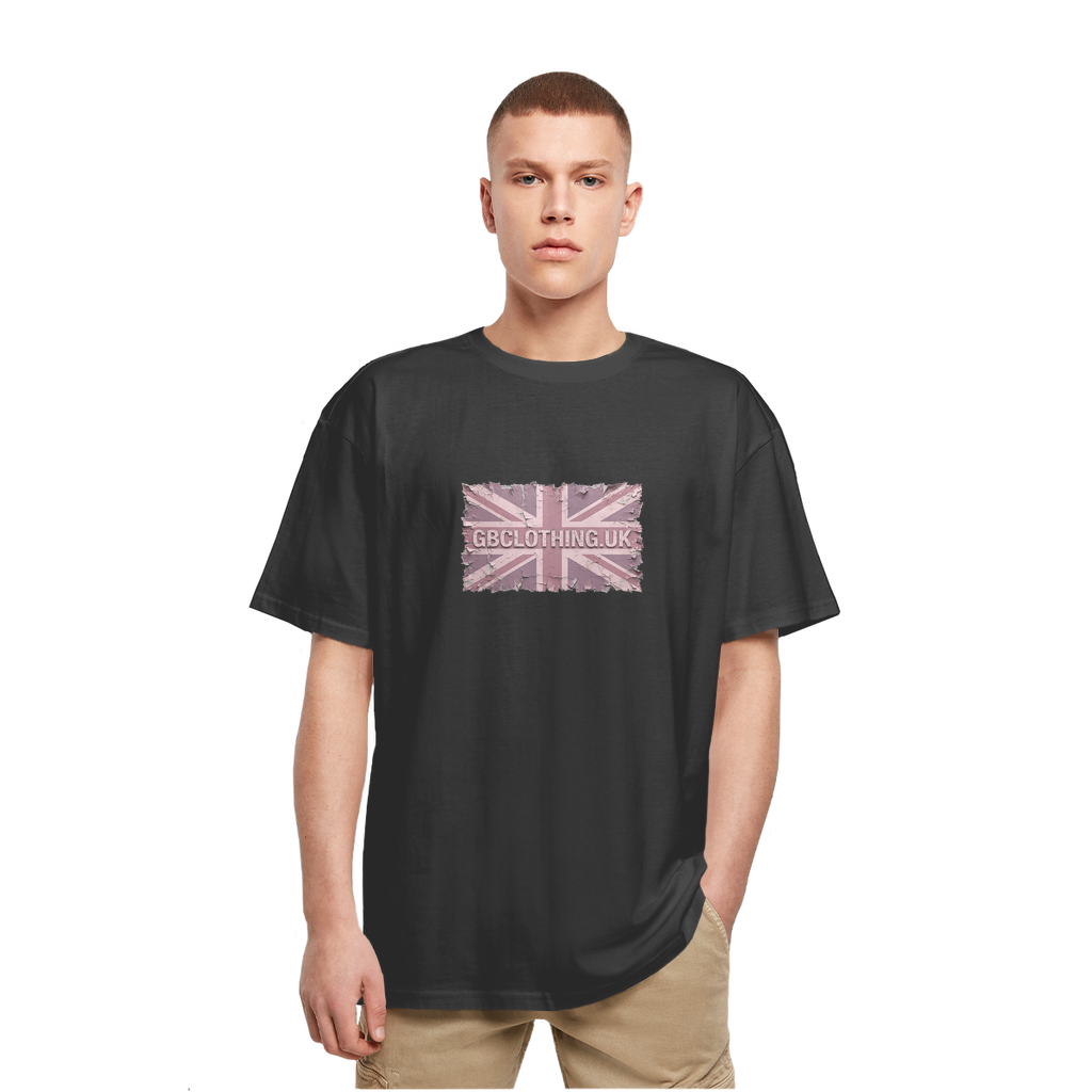 Distressed Pink Heavy Oversized T-Shirt