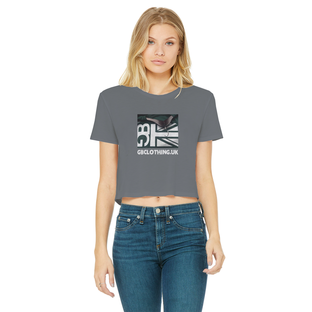 GB Clothing Classic Women's Cropped Raw Edge T-Shirt