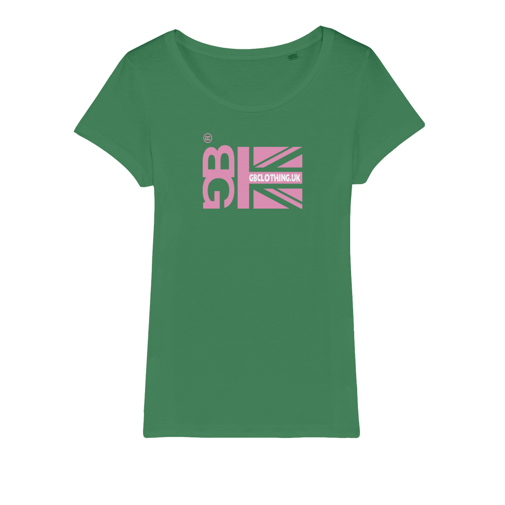 Pink Flag Organic Jersey Womens T-Shirt