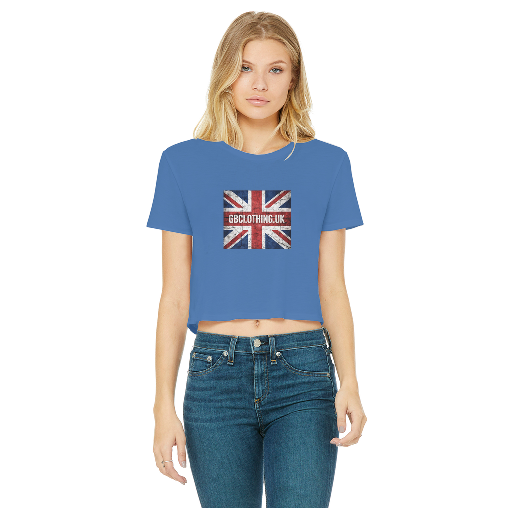 GB Classic Women's Cropped Raw Edge T-Shirt
