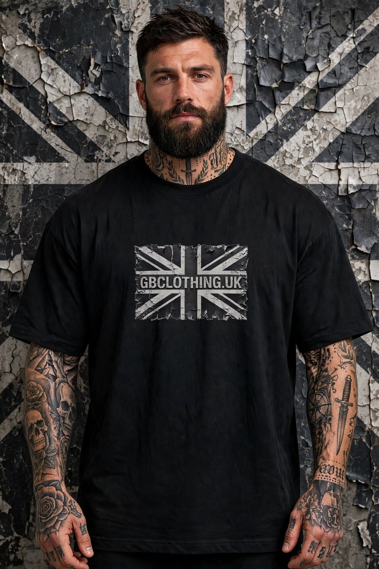 Distressed Black Flag Classic Adult T-Shirt