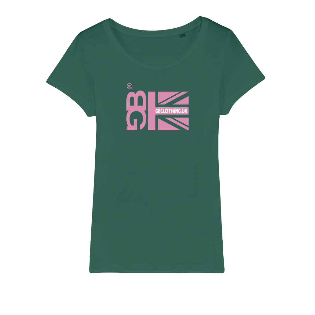 Pink Flag Organic Jersey Womens T-Shirt