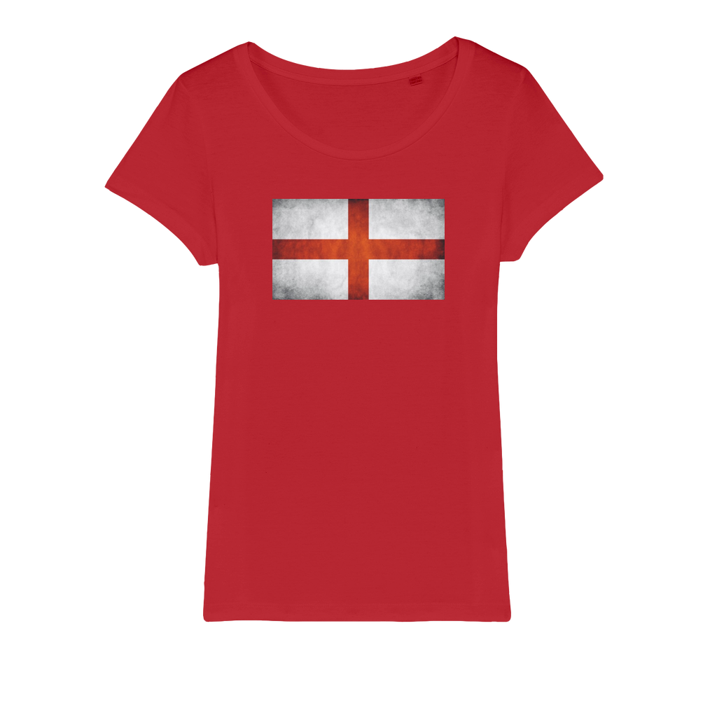 England Organic Jersey Womens T-Shirt