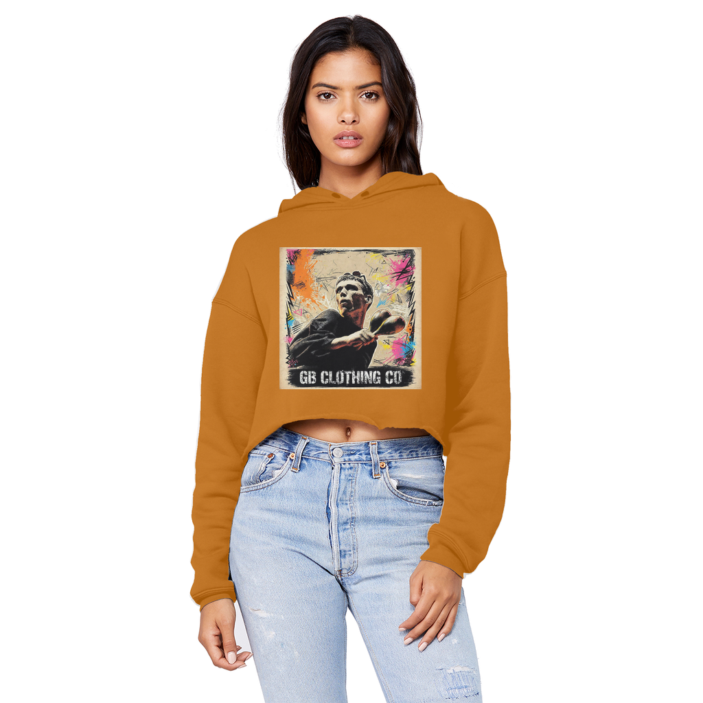GB Legends - Bez Cropped Raw Edge Boyfriend Hoodie