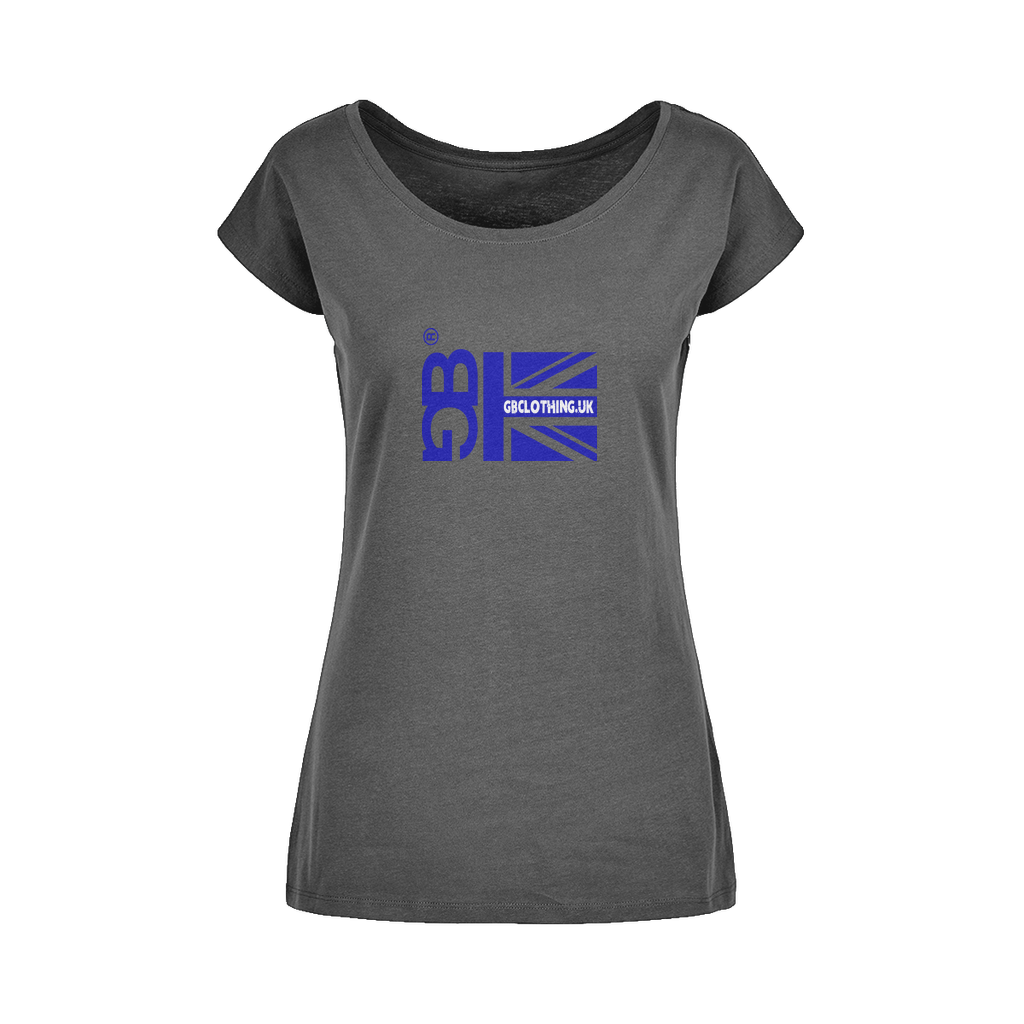 Blue Flag Wide Neck Womens T-Shirt XS-5XL