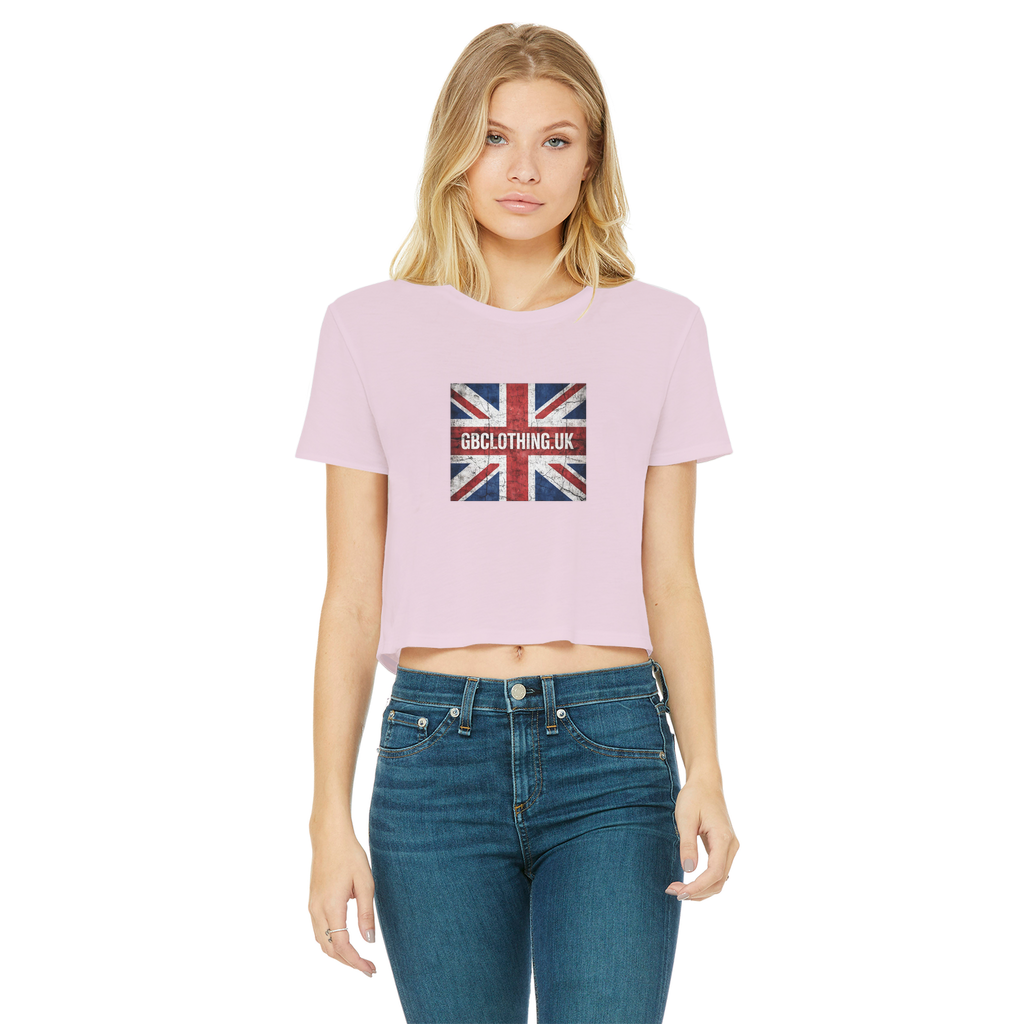 GB Classic Women's Cropped Raw Edge T-Shirt
