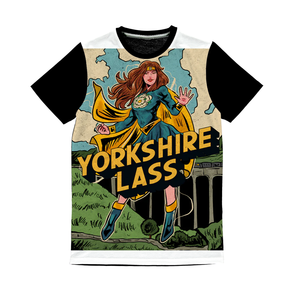 Yorkshire Lass Classic Sublimation Panel T-Shirt