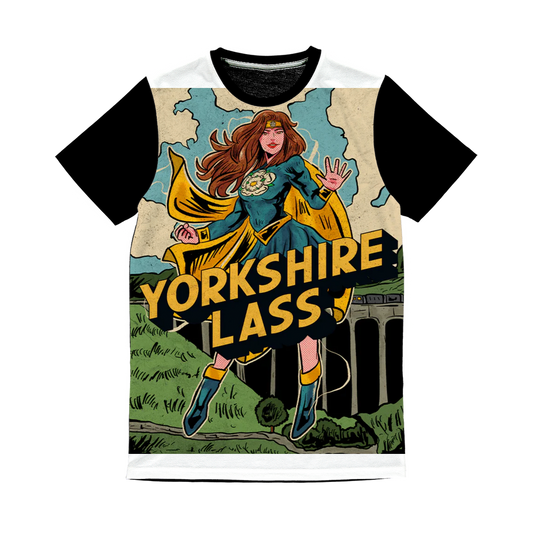 Yorkshire Lass Classic Sublimation Panel T-Shirt