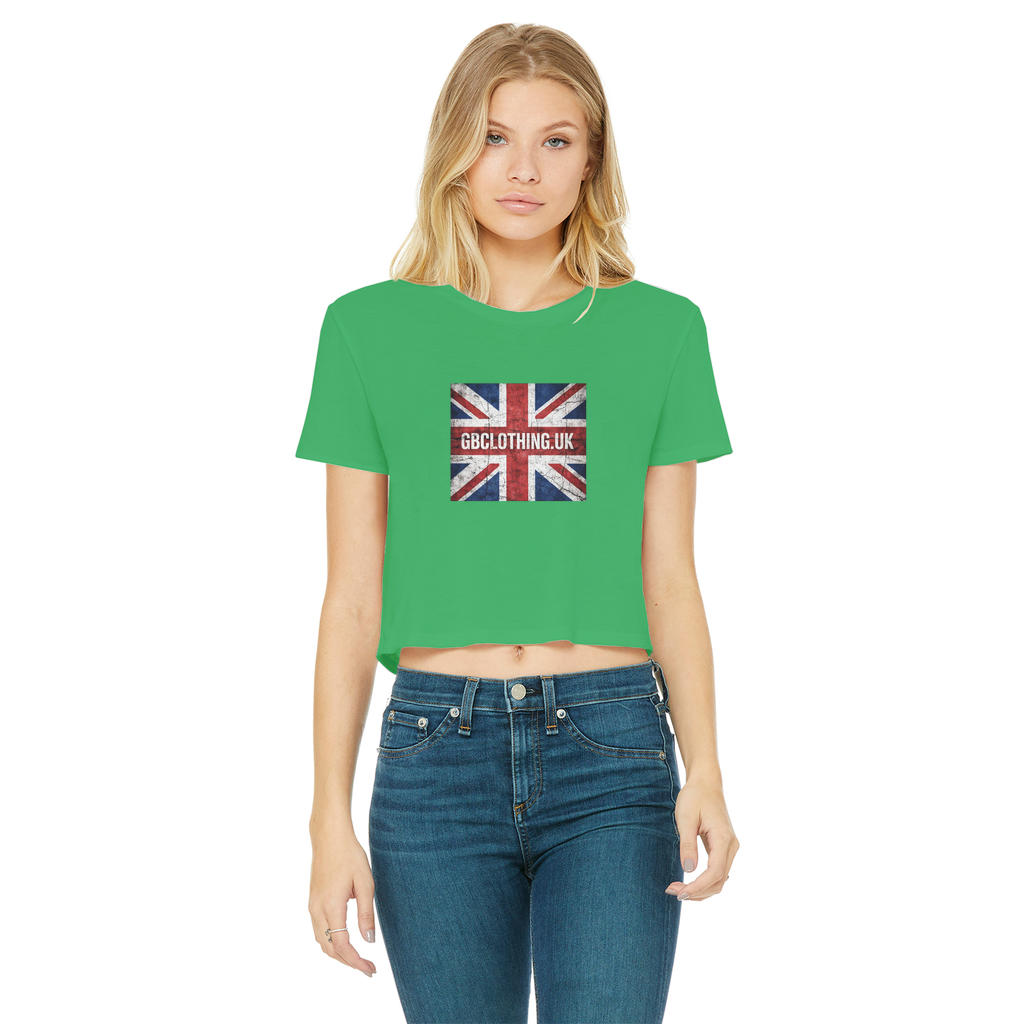 GB Classic Women's Cropped Raw Edge T-Shirt