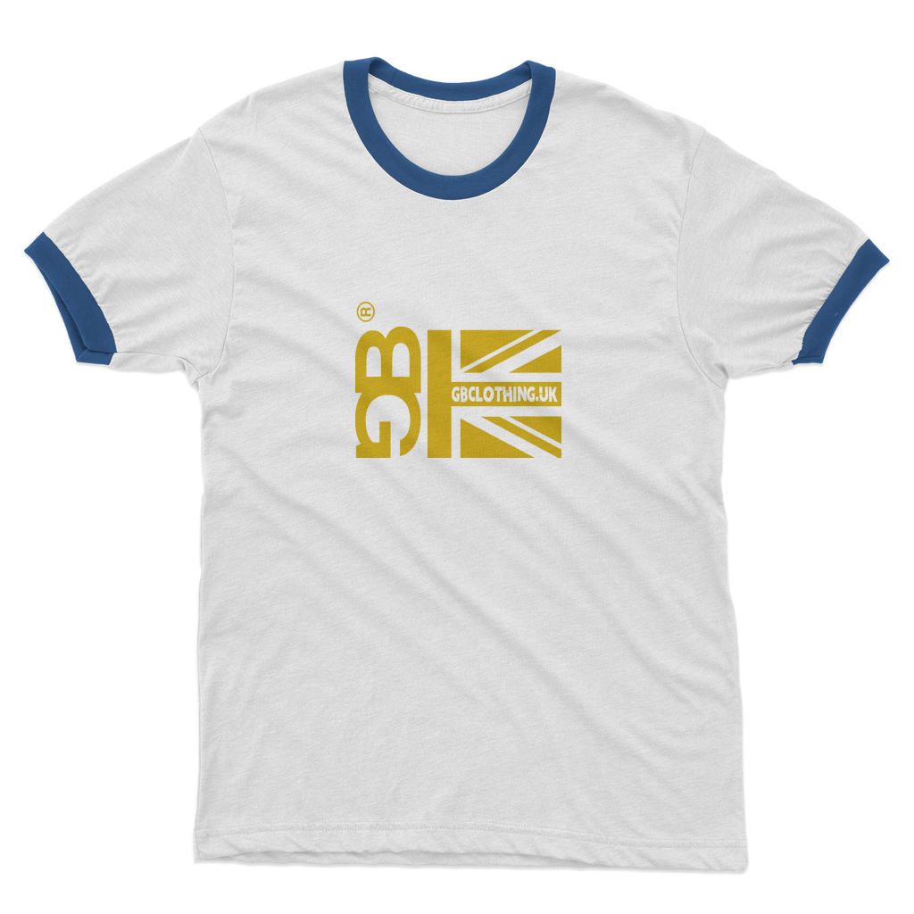 Mustard Flag Adult Ringer T-Shirt