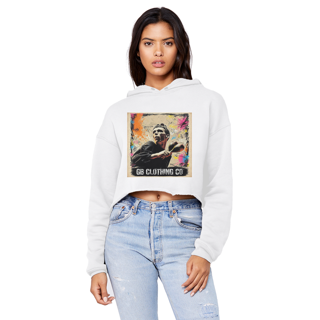GB Legends - Bez Cropped Raw Edge Boyfriend Hoodie