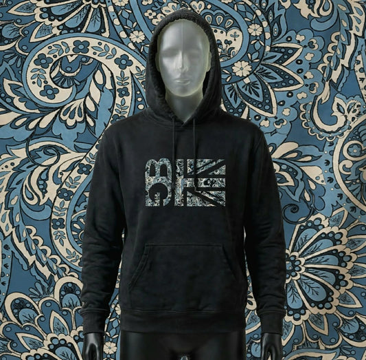 Heavyweight Hoodie - Blue Paisley