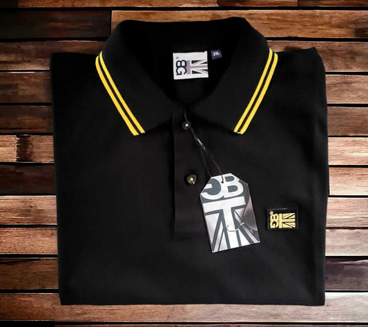 The Great British Polo - Black/ Yellow Tip